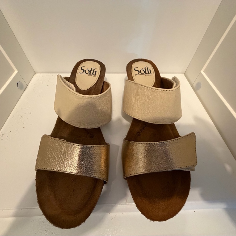 Sofft Brown Leather Upper Shoes